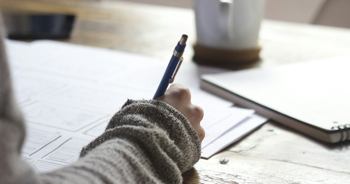 Checklist SEO: apontamentos escritos à mão