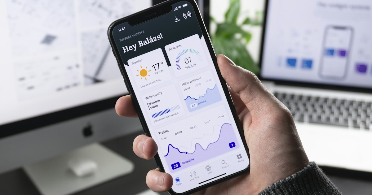 Mobile-first: aplicação aberta no celular